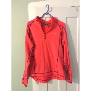 Avalanche Bright Coral Pink Quarter Zip Fleece